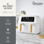 Swan Nordic Duo 13-in-1 Air Fryer 8L