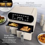 Swan Retro Dual Basket Air Fryer - 8L