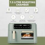 Cello 2400W 11L Dual Zone Green Air Fryer