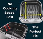 Cosori 5.5L Square Silicone Air Fryer Liner