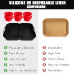 Ninja AF500UK Silicone Air Fryer Insert with Muffin Cups