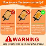 120PCS Air Fryer Liners for Ninja Foodi & More