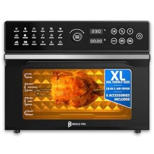 BridgePro 30L Digital Air Fryer Oven - XXL Size