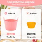 Pink Silicone Muffin Cases for Air Fryer - 4 Pack