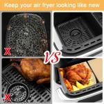 Anttyscar 100PC Air Fryer Liners for Dual Fryers