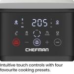 Chefman 5.7L Compact Air Fryer with Touch Controls