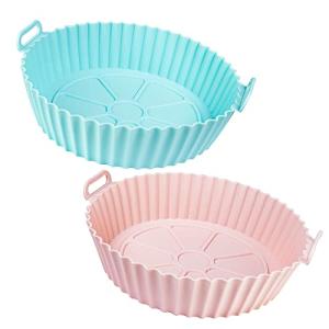 Non-Stick Silicone Air Fryer Basket Liners 2-Pack
