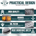 Silicone Air Fryer Liner Set with Mitts | Non-Stick | UK Brand