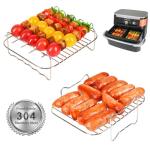 YQL Large Air Fryer Rack Set with Skewers