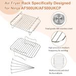 YQL Large Air Fryer Rack Set with Skewers