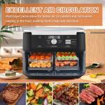 YQL Large Air Fryer Rack Set with Skewers