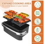 YQL Large Air Fryer Rack Set with Skewers