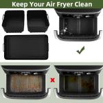 Silicone Air Fryer Liners for Ninja AF500UK - 3 Pack