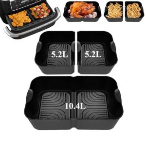 Large Silicone Air Fryer Liners for Ninja 10.4L