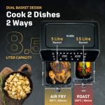 Huddle® 8.5L Dual Basket Air Fryer