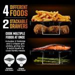 Swan 11L Twin Stack Air Fryer - 2 Baskets