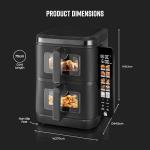 Swan 11L Twin Stack Air Fryer - 2 Baskets