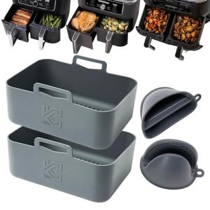 Silicone Air Fryer Liners and Gloves Set