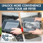 Silicone Air Fryer Liner Set with Mitts