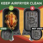 Ninipie Silicone Air Fryer Liners for Ninja 9.5L