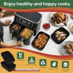 Ninipie Silicone Air Fryer Liners for Ninja 9.5L