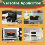 Ninipie Silicone Air Fryer Liners for Ninja 9.5L
