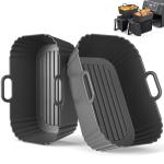 Silicone Air Fryer Liners 2 Pack for 7.6L+ Baskets