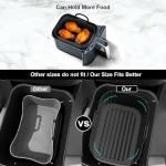 Silicone Air Fryer Liners 2 Pack for 7.6L+ Baskets