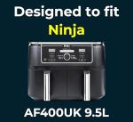 Ninja AF400UK 2-in-1 Silicone Air Fryer Liners