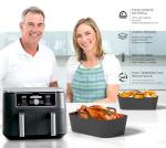 Silicone Air Fryer Liners 2 Pack for 7.6L+ Baskets