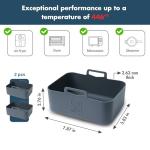 Dual Silicone Liners for Ninja 9.5L Air Fryer