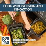 Dual Silicone Liners for Ninja 9.5L Air Fryer