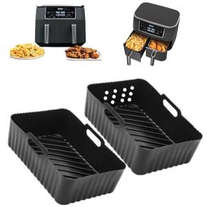 Silicone Air Fryer Liners - 2 Pack, Reusable