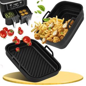Ninipie Silicone Air Fryer Liners for Ninja 9.5L