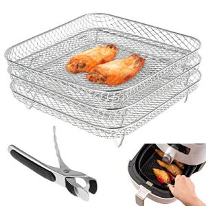 8-Inch Stackable Air Fryer Rack for Ninja