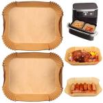GINOYA 100PCS Air Fryer Liners for Dual Drawers