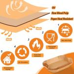 GINOYA 100PCS Air Fryer Liners for Dual Drawers