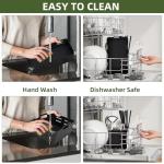 Ninja Flexi Drawer 10.4L Air Fryer Accessories, Upgraded Version with Ventilation Holes, Reusable 3 Pcs Air Fryer Liners for Air Fryer AF500UK (3 Packs Black)