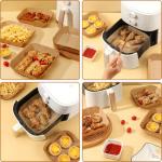 100 Disposable Air Fryer Liners, Rectangle Size