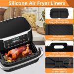 Silicone Air Fryer Liners and Accessories Set