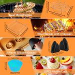 Silicone Air Fryer Liners and Accessories Set