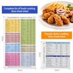 Magnetic Air Fryer Cooking Time & Recipe Sheet