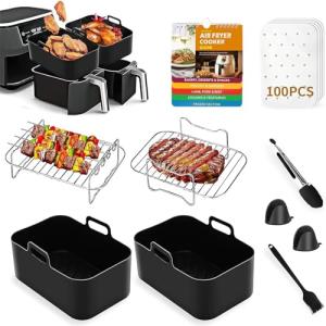 10-Piece Accessory Set for Dual Air Fryers