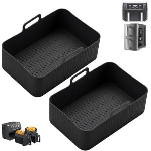 Reusable Silicone Air Fryer Liners for Dual Fryers