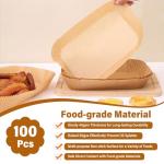 Ninja XL Air Fryer Baking Paper Liners - 100 Pack