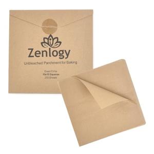 Zenlogy Parchment Paper for Square Pans – 200 Sheets