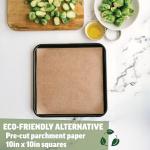 Zenlogy Parchment Paper for Square Pans – 200 Sheets
