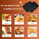 2PCS Silicone Liner for Ninja Foodi Dual 10.4L Air Fryer