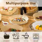 Round Air Fryer Parchment Paper, 120 PCS