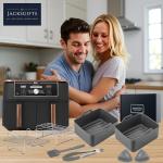 Upgraded Silicone Air Fryer Liner - 8 pcs, Grey